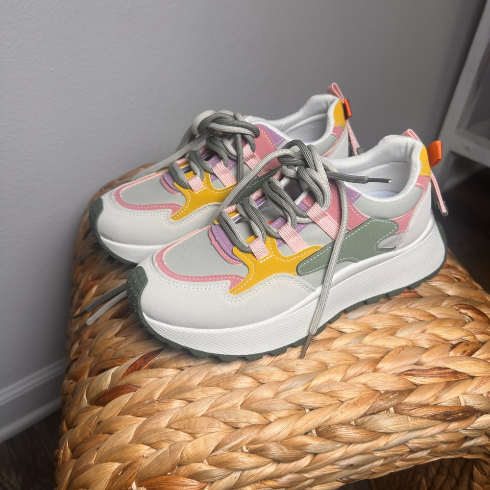Vibrant Multi-Color Sneakers / Brand New